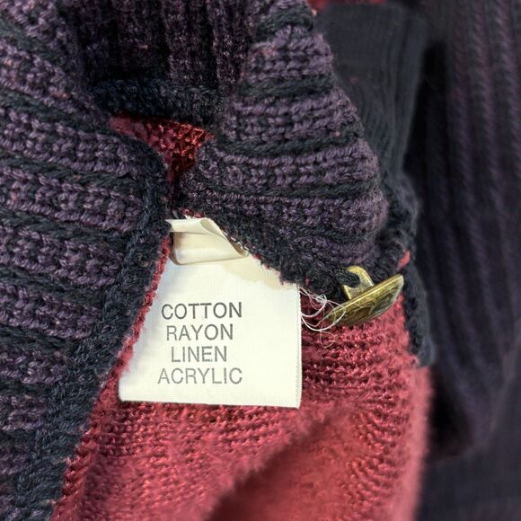 Coogi Australia Women Cardigan Sweater Cable 3D Knit Size Medium Artsy D011 -11 - Picture 8 of 16